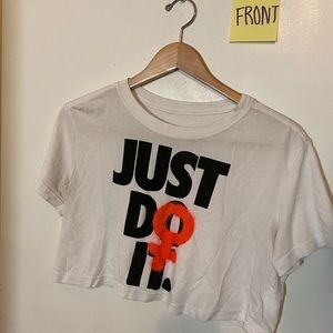 Feminist Nike crop top